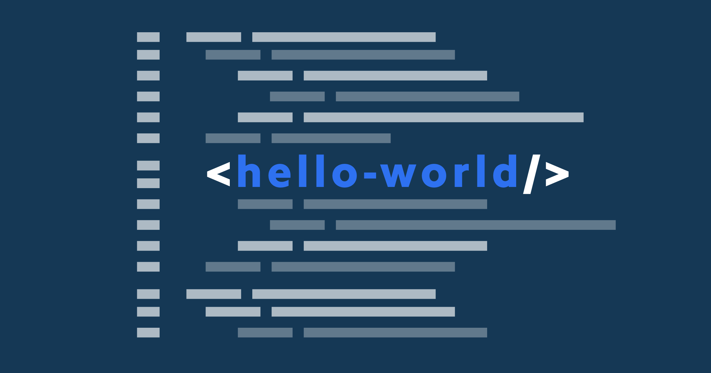HTML Code saying Hello World